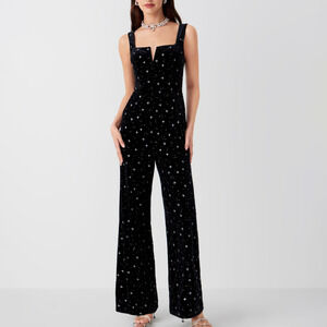 Cider Black Starry Jumpsuit